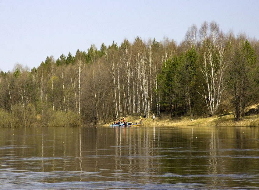 Водный поход по реке Керженец. Май 2009. Тургруппа школы Личность, кадр 380