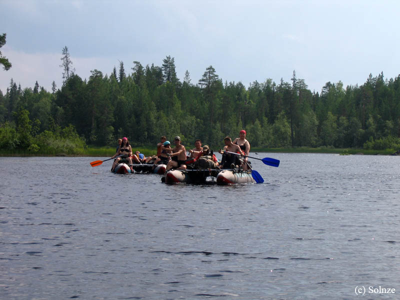 Карелия, июль 2011. Водный поход 3-й кат., р. Муезерка - р. Чирко-Кемь. Фото И. Большаковой, кадр 46
