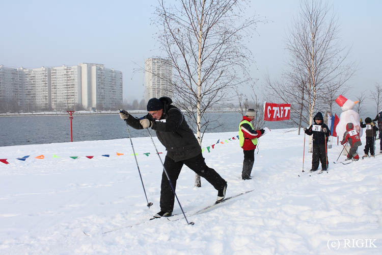 Лыжный забег в Печатниках, 21 января 2012, кадр 2980