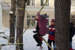 27 января 2013. Турклуб Вертикаль участвует в Чемпионате МосГорСЮТУР по фрироупу, кадр IMGP3566