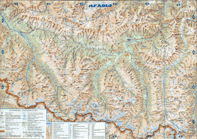 Топографическая Карта района Архыз