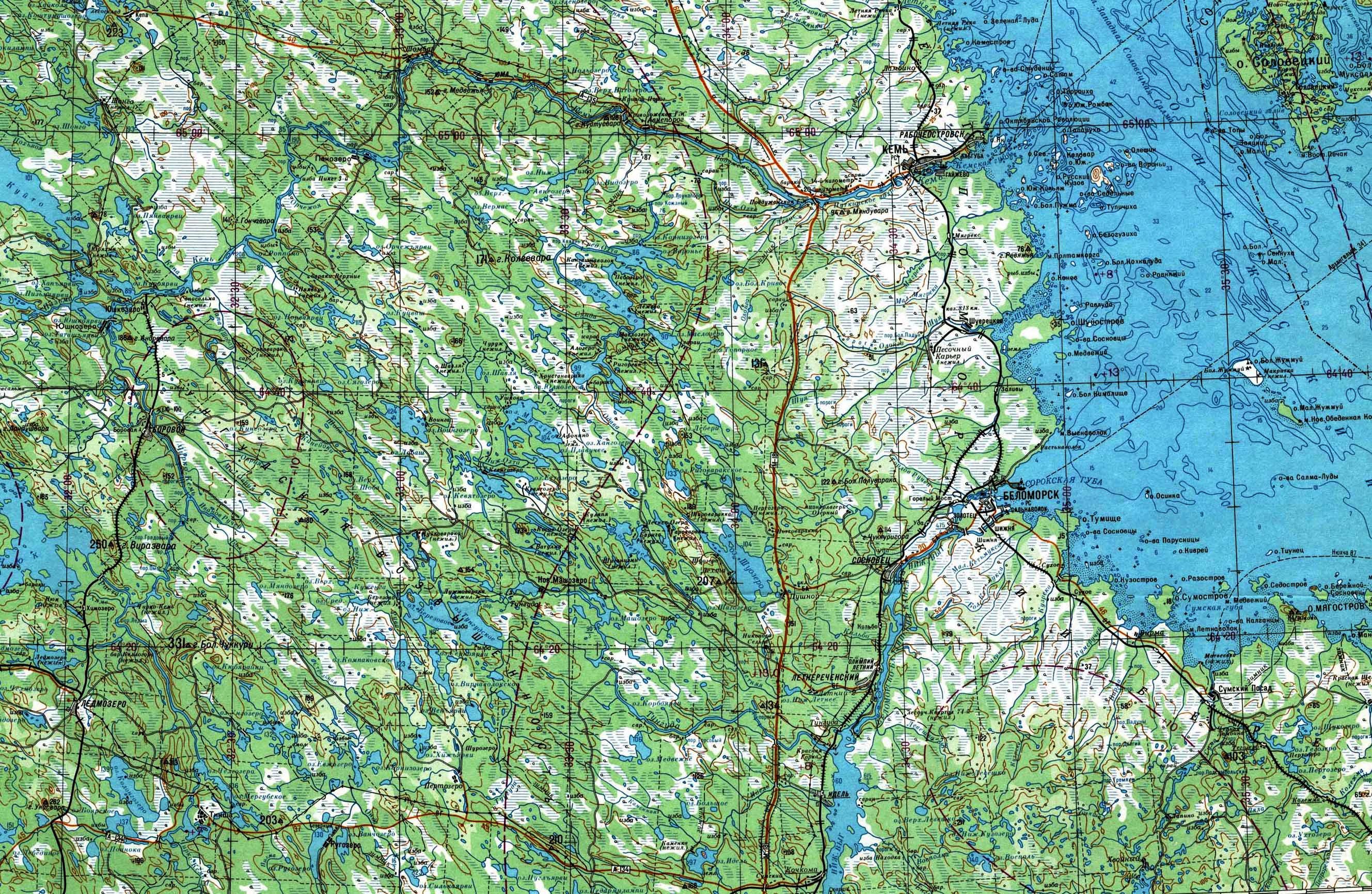 Топографические Карты Кольского Полуострова Скачать